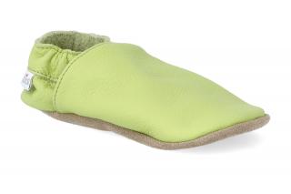 Barefoot capáčky baBice - BA 051 zelená Velikost: 20/21, Délka boty: 140, Šířka boty: 62
