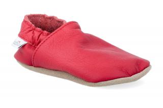Barefoot capáčky baBice - BA 055 červené Velikost: 20/21, Délka boty: 140, Šířka boty: 62