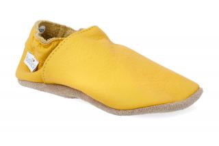 Barefoot capáčky baBice - BA 058 žluté Velikost: 20/21, Délka boty: 140, Šířka boty: 62