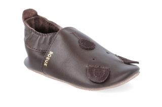 Barefoot capáčky Bobux - Cub Chocolate Velikost: XL, Délka boty: 150, Šířka boty: 65