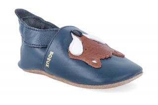 Barefoot capáčky Bobux - Fox Navy Velikost: L, Délka boty: 136, Šířka boty: 60