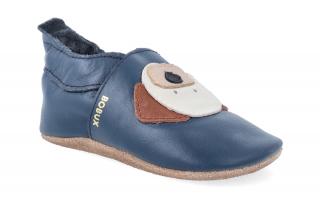 Barefoot capáčky Bobux - Puppy Navy Velikost: L, Délka boty: 136, Šířka boty: 60