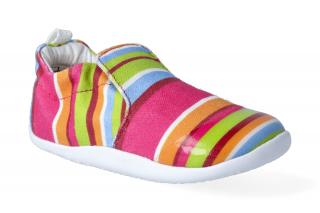 Barefoot capáčky Bobux - Xplorer Scamp Guava Stripe Velikost: 20, Délka boty: 129, Šířka boty: 59