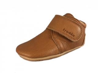 Barefoot capáčky Froddo - Prewalkers Cognac Velikost: 19, Délka boty: 118, Šířka boty: 56
