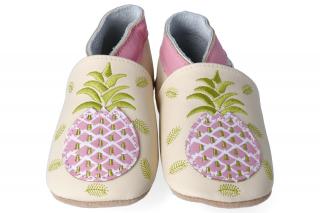 Barefoot capáčky Lait et Miel - Ananas Velikost: 18-24M, Délka boty: 145, Šířka boty: 66