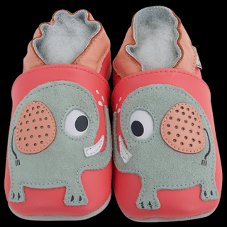Barefoot capáčky Lait et Miel - Bisou d’éléphants Velikost: 12-18M, Délka boty: 135, Šířka boty: 61