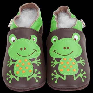 Barefoot capáčky Lait et Miel - Grenouille Velikost: 0-6M, Délka boty: 115, Šířka boty: 53