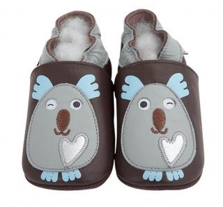 Barefoot capáčky Lait et Miel - Koala Velikost: 0-6M, Délka boty: 115, Šířka boty: 53