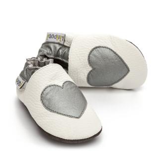 Barefoot capáčky Liliputi® - Silver Love Velikost: XL, Délka boty: 150, Šířka boty: 74