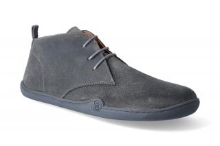 Barefoot kotníková obuv bLIFESTYLE - ClassicStyle bio wax grey Velikost: 42, Délka boty: 280, Šířka boty: 102