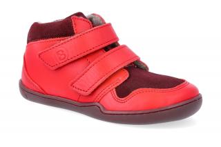 Barefoot kotníková obuv Blifestyle - Maki wool fleece feuerrot wide Velikost: 26, Délka boty: 177, Šířka boty: 68