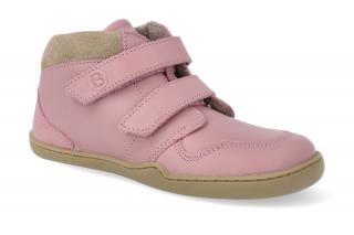 Barefoot kotníková obuv Blifestyle - Raccoon bio wool fleece rose Velikost: 23, Délka boty: 156, Šířka boty: 64