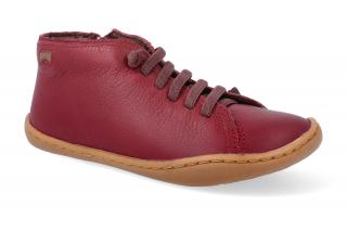 Barefoot kotníková obuv Camper - Peu Cami Sella Hypnos Red Velikost: 31, Délka boty: 195, Šířka boty: 78