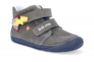 Barefoot kotníková obuv D.D.step S070-262A Dark Grey Velikost: 21, Délka boty: 138, Šířka boty: 62