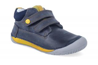 Barefoot kotníková obuv D.D.step S070-520 Royal blue Velikost: 21, Délka boty: 138, Šířka boty: 62