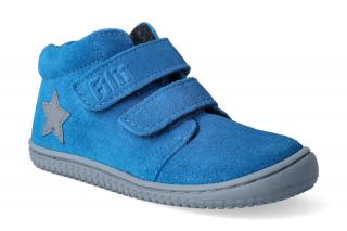 Barefoot kotníková obuv Filii - Chameleon fleece electric blue M Velikost: 20