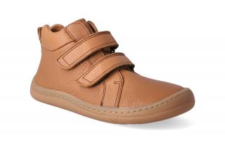 Barefoot kotníková obuv Froddo - BF High tops Cognac Velikost: 34, Délka boty: 223, Šířka boty: 78