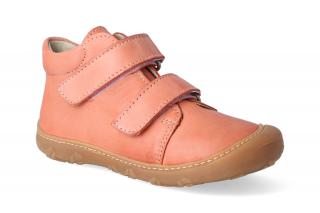 Barefoot kotníková obuv Ricosta - Pepino Chrisy Peach M Velikost: 21, Délka boty: 139, Šířka boty: 61