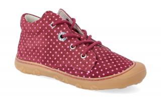 Barefoot kotníková obuv Ricosta - Pepino Happy Barolo M Velikost: 22, Délka boty: 145, Šířka boty: 62