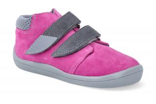 Barefoot kotníková obuv s membránou Beda - Rebecca Grey 2021 Velikost: 20, Délka boty: 126, Šířka boty: 60