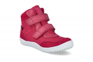 Barefoot kotníková obuv s membránou Bundgaard - Birk tex Dark pink WS Velikost: 32, Délka boty: 212, Šířka boty: 75