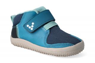 Barefoot kotníková obuv Vivobarefoot - Primus Bootie K Indigo Velikost: 20