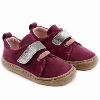 Barefoot obuv Tikki shoes - Harlequin Amarant Velikost: 20, Délka boty: 131, Šířka boty: 60
