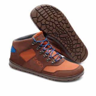 Barefoot outdoorová obuv Zaqq - Hiqe mid Terracotta Velikost: 38, Délka boty: 243, Šířka boty: 91
