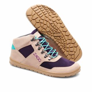 Barefoot outdoorová obuv Zaqq - Hiqe mid Turquoise Velikost: 41, Délka boty: 262, Šířka boty: 96
