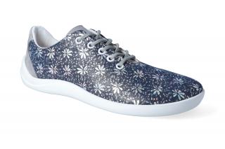 Barefoot polobotky Jampi - Bea modrá plátěné Velikost: 36, Délka boty: 243, Šířka boty: 88