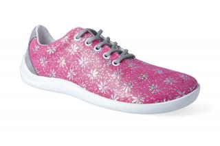 Barefoot polobotky Jampi - Bea pink plátěné Velikost: 36, Délka boty: 243, Šířka boty: 88