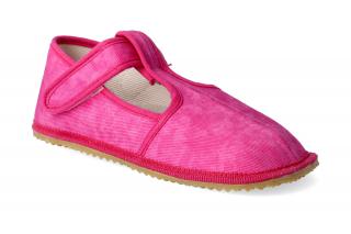 Barefoot přezůvky Beda - Úzký typ růžová batika Velikost: 32, Délka boty: 209, Šířka boty: 76