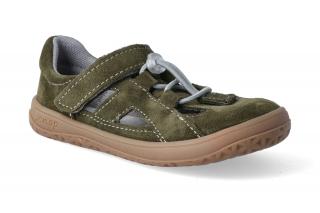 Barefoot sandálky Jonap - B9S khaki Velikost: 25, Délka boty: 165, Šířka boty: 71