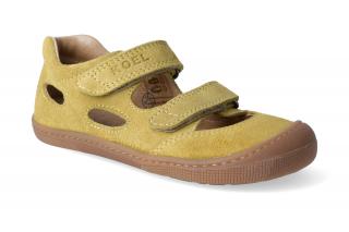 Barefoot sandálky KOEL4kids - Bernardinho Mustard Velikost: 24, Délka boty: 160, Šířka boty: 67