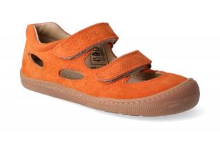 Barefoot sandálky KOEL4kids - Bernardinho Orange Velikost: 24, Délka boty: 160, Šířka boty: 67