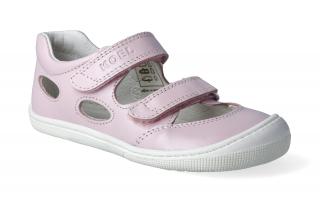 Barefoot sandálky KOEL4kids - Bernardinho Pink softy perlato Velikost: 24, Délka boty: 160, Šířka boty: 67