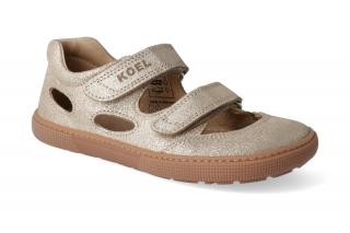 Barefoot sandálky KOEL4kids - Bernardo Gold chianti Velikost: 31, Délka boty: 201, Šířka boty: 78