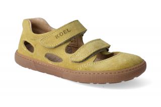 Barefoot sandálky KOEL4kids - Bernardo Mustard Velikost: 28, Délka boty: 183, Šířka boty: 74