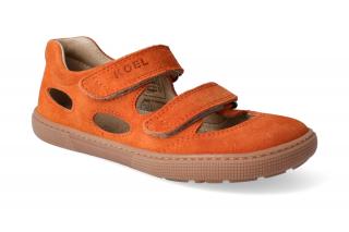 Barefoot sandálky KOEL4kids - Bernardo Orange Velikost: 28, Délka boty: 183, Šířka boty: 74