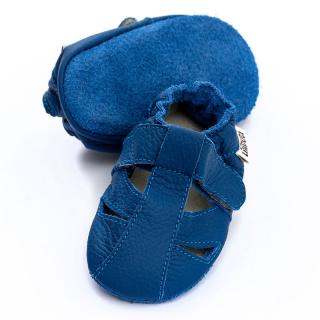 Barefoot sandálky Liliputi® - Cobalt Velikost: XL, Délka boty: 150, Šířka boty: 74