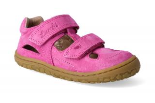 Barefoot sandálky Lurchi - Nando růžová Velikost: 24, Délka boty: 158, Šířka boty: 61