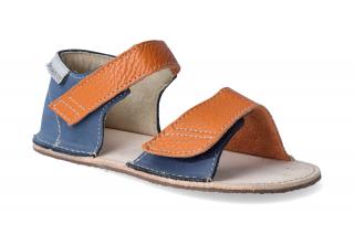 Barefoot sandálky OKbarefoot - Mirrisa oranžovo-modré Velikost: 23