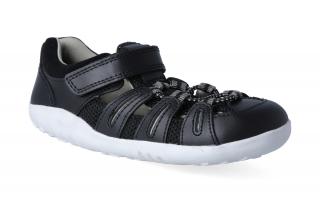 Barefoot sandály Bobux - Summit Black + Charcoal Velikost: 23, Délka boty: 153, Šířka boty: 60
