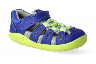 Barefoot sandály Bobux - Summit Blueberry + Neon Step Up Velikost: 20, Délka boty: 133, Šířka boty: 56