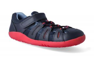 Barefoot sandály Bobux - Summit Navy + Red Velikost: 23, Délka boty: 153, Šířka boty: 60