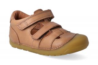 Barefoot sandály Bundgaard - Petit Sandal Caramel Velikost: 21, Délka boty: 135, Šířka boty: 56