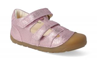 Barefoot sandály Bundgaard - Petit Sandal Pink grille #2 Velikost: 23, Délka boty: 145, Šířka boty: 60