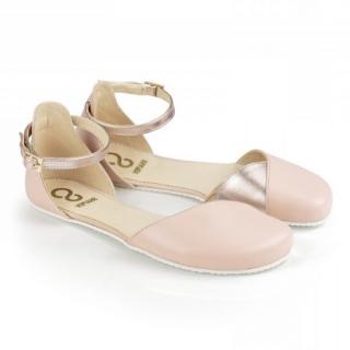 Barefoot sandály Shapen - Poppy II Rose Gold N Velikost: 38