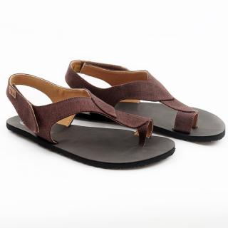 Barefoot sandály Tikki shoes - Soul vegan Chocolate Velikost: 41, Délka boty: 269, Šířka boty: 106