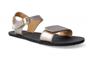 Barefoot sandály Tikki shoes - Vibe vegan Gold Velikost: 41, Délka boty: 269, Šířka boty: 106